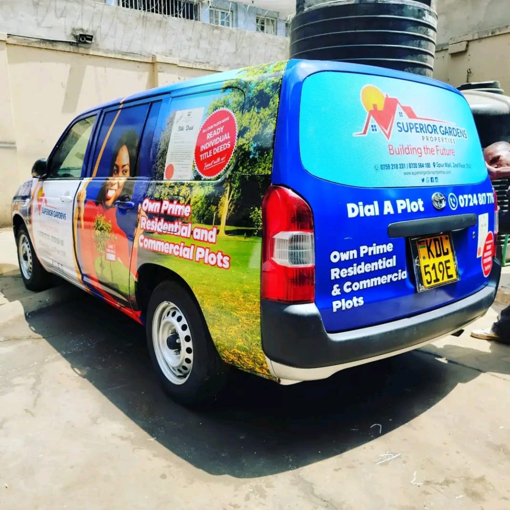 Vehicle branding wrap Nairobi