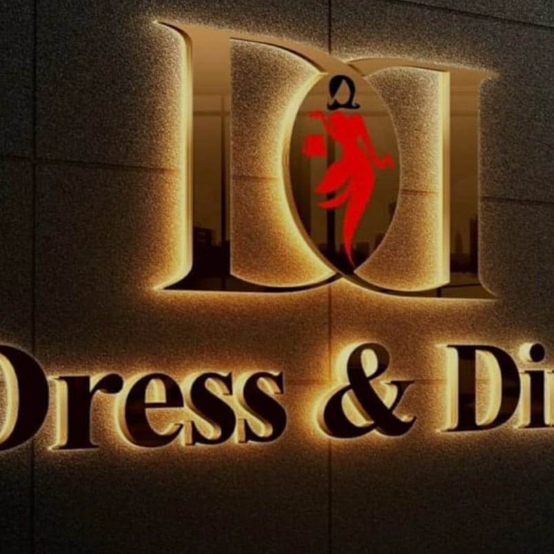Reception desk 3D logo signage